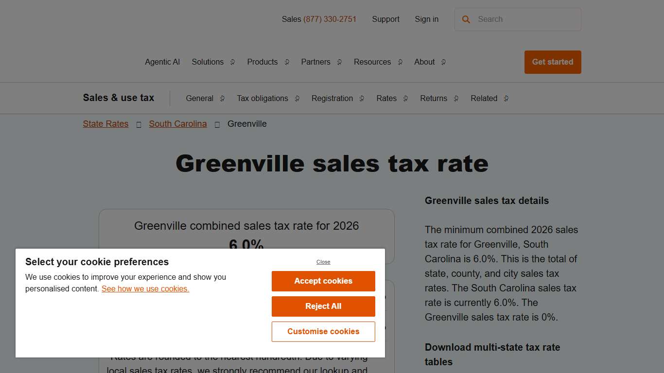 2026 Greenville County Sales Tax Rate - Avalara